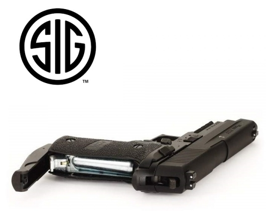 Sig Sauer P226 Black Blowback CO2 - 4,5 mm BB's Acero / Balines