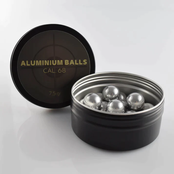 Bolas de aluminio cal .68 lata de 20 unidades