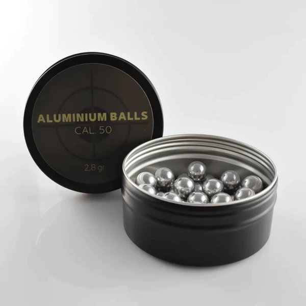 Bote de bolas de aluminio cal .50